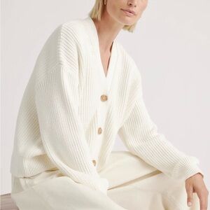 Quince fisherman knit Button Cardigan